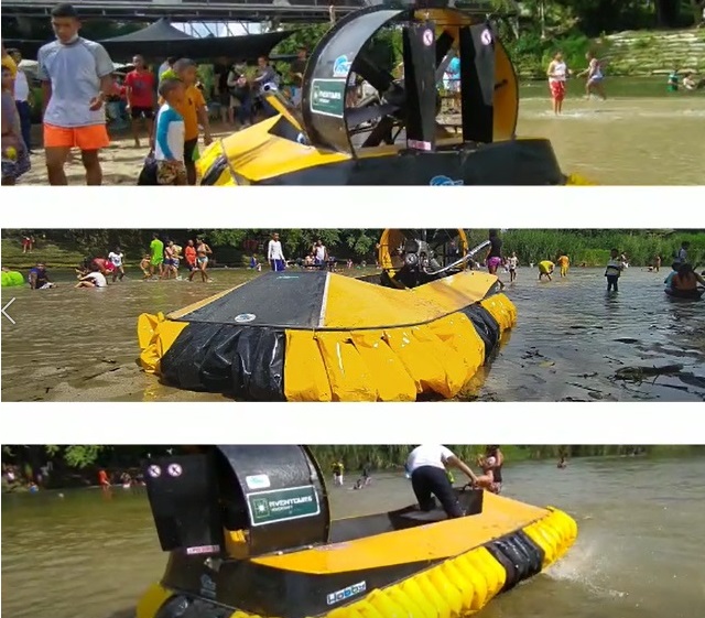 Recreational hovercraft test